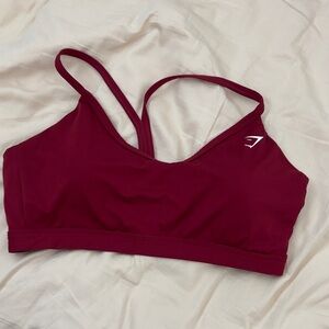 Gymshark Women's Burgundy Sports Bra size Large